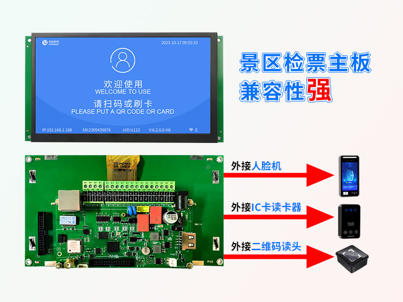 景区闸机验票主板兼容性强