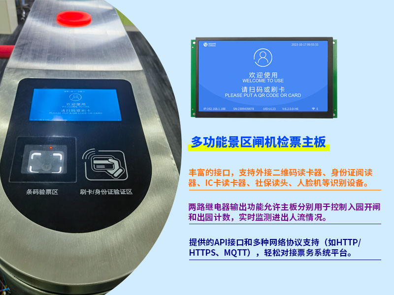 塞伯罗斯多功能景区闸机检票主板