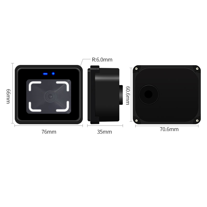 塞伯罗斯PWB05简易验票终端尺寸图